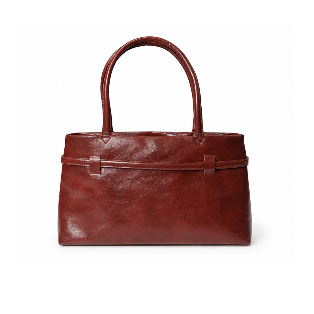 LYNA burgundy red