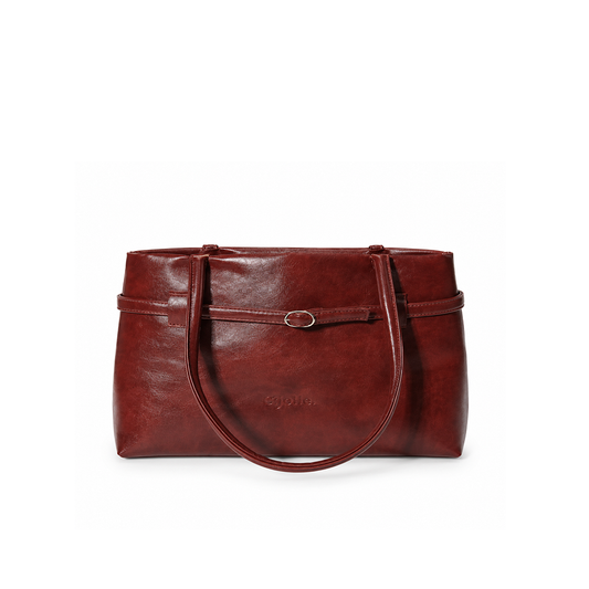 LYNA burgundy red